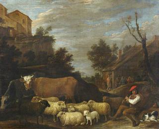 Landscape with Cattle and Sheep