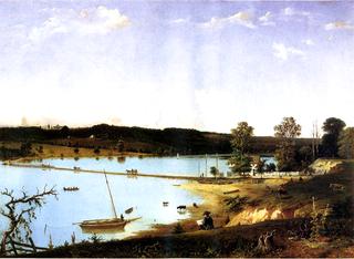 Bridge over Hunting Lake Near Alexandria, Virginia