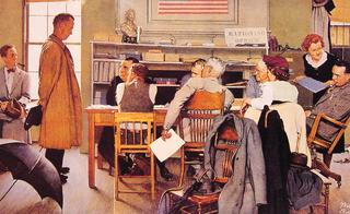 Norman Rockwell Visits a Ration Board