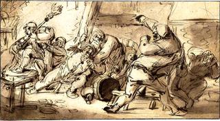 Peasants Fighting in an Inn
