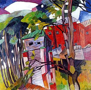 Landscape with a Red House