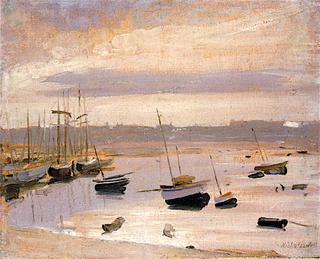 Sailing Boats at Low Tide