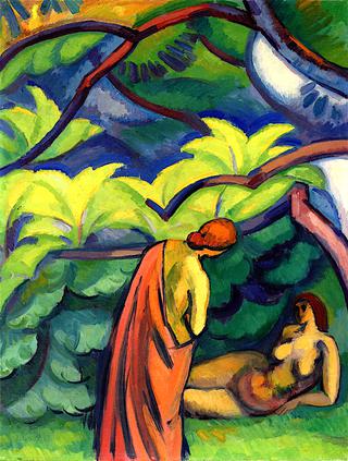 Bathers in the Woods