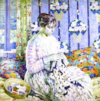 Woman Sewing