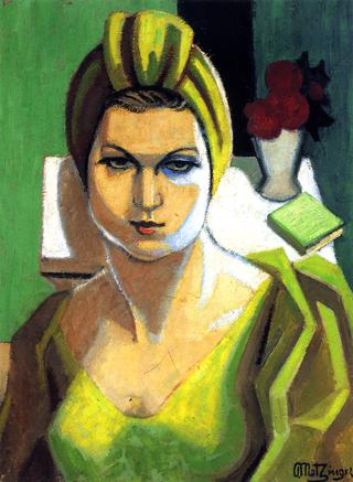 Portrait of a Woman in Green