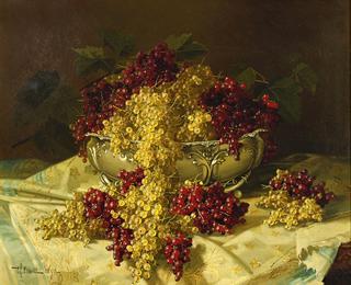 Still Life with Red and White Currants