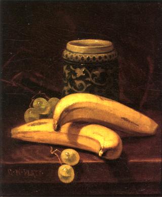 Still Life with Bananas, Grapes and Mug