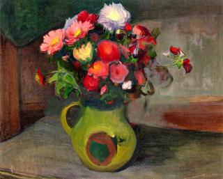 Asters in a Pitcher