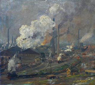 Steel Plant Hermannshütte in Hoerde (Hüttenwerk Hermannshütte in Hoerde)