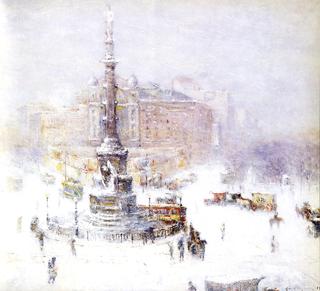 Columbus Circle, Winter