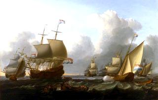 Dutch Shipping with a Flagship and a States Yacht