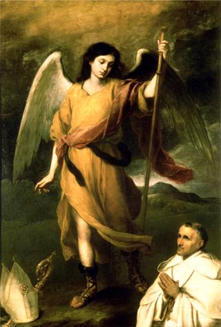 Archangel Raphael with Bishop Domonte
