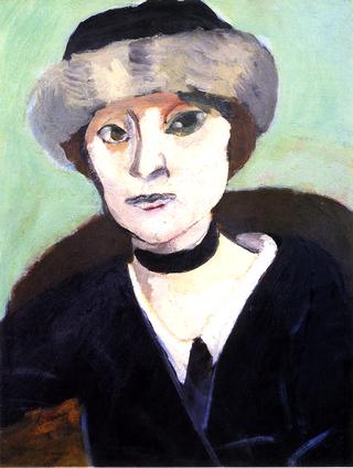 Marguerite in a Fur Hat