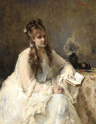 Young Woman in White