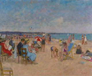 The Gall Family at the Beach in Trouville