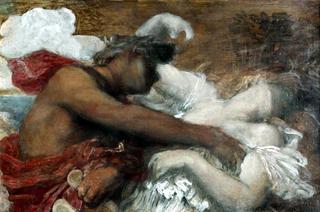 Orpheus and Eurydice  (detail study)