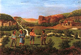 Landscape with Four Peasants