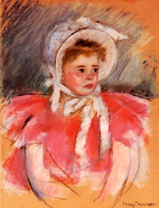 Simone in White Bonnet Seated with Clasped Hands (no.1)