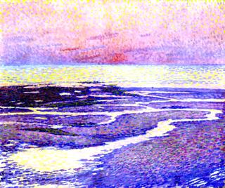 Beach at Low Tide: Evening