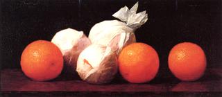 Still Life of Wrapped Oranges