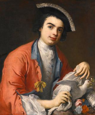 Portrait of Carlo Broschi, called Farinelli, Holding a Dove