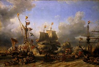 The Embarkation of De Ruyter and De Witt at Texel, 1667