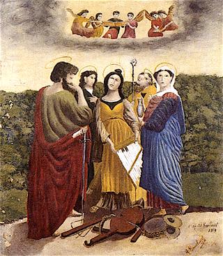 Saint Cecilia and Her Musicians