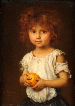 Child with an Orange