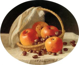 Still Life with Nuts and Apples in a Basket