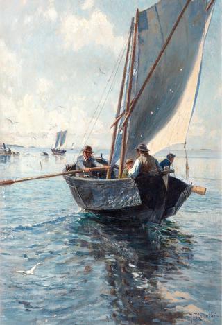 Fishermen in a boat