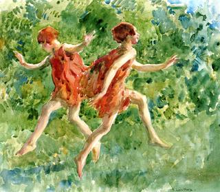 Girls Dancing in a Landscape