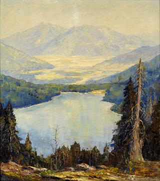 View of Eibsee and Garmisch
