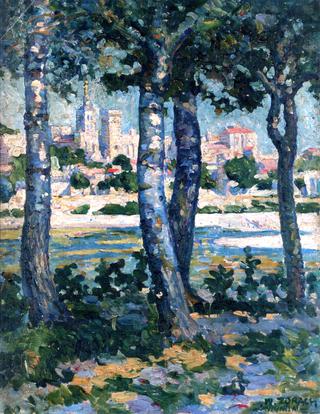 Along the Rhone, Avignon