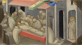 The Death of Saint Benedict: Predella Panel