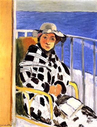 Mlle Matisse in a Scottish Plaid Coat