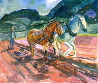 Plowing Horses