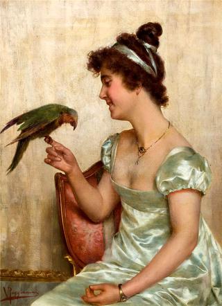 Lady with a Parrot