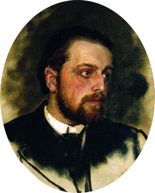 作家弗拉基米尔·格里戈里耶维奇·切尔特科夫的肖像