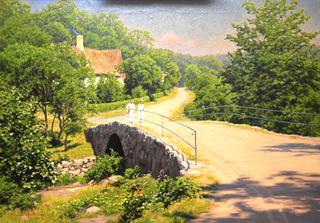 Two women on the bridge