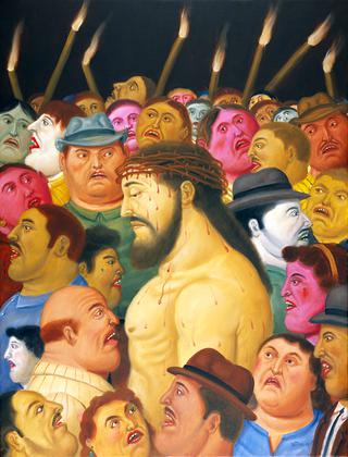 Jesus and the crowd