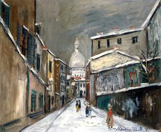 Rue Saint-Bustique in the Snow