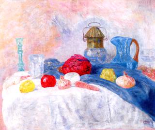 Still Life with Lantern