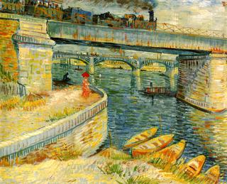 Bridges across the Seine at Asnières