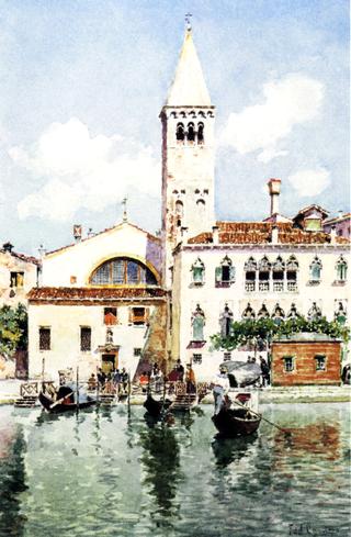 Gondolas on a Venetian Canal
