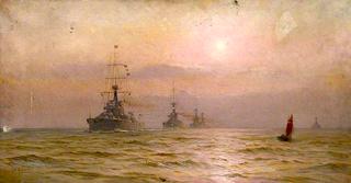 HMS 'Orion' Leading the 2nd Battle Squadron of the Home Fleet, 1912–1914