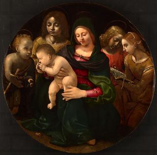 Virgin and Child with the Young Saint John the Baptist, Saint Cecilia and Angels