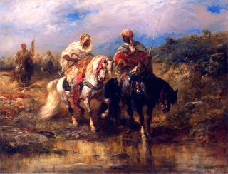 Horseman at a Watering Hole