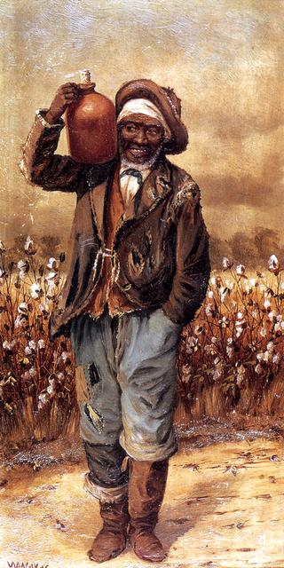 Negro Man with Jug on Shoulder