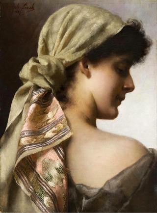 Girl with headscarf