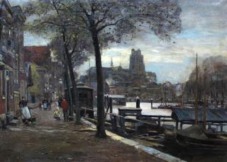 Figures on the Quay, Dordrecht